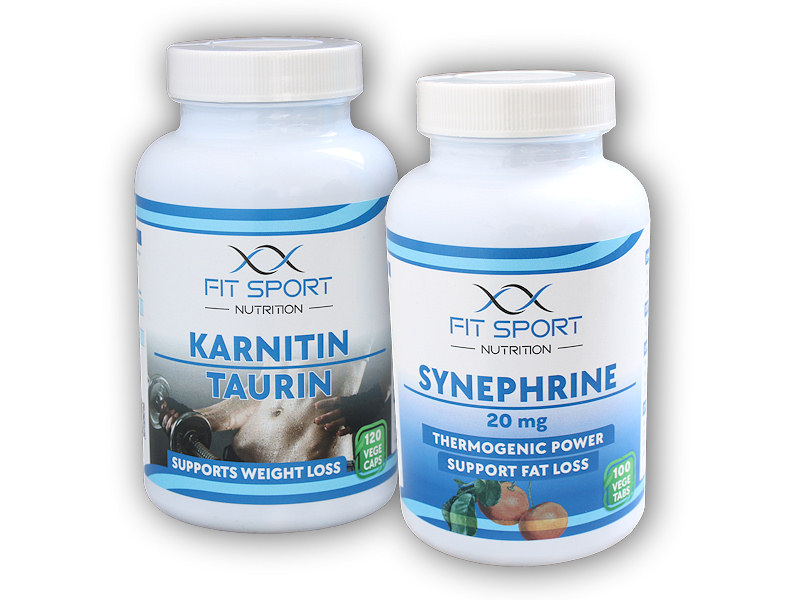 FitSport Nutrition Karnitin Taurin 120 vege caps + Synephrine 20mg 100 vege tabs