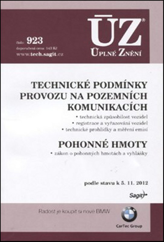 ÚZ 923 Technické podmínky provozu na pozemních komunikacích, Pohonné hmoty