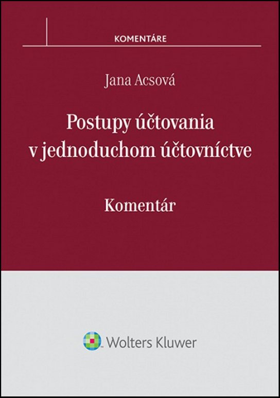 Postupy účtovania v jednoduchom účtovníctve