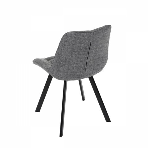 Jídelní židle šedá látka nohy černý kov HC-465 GREY2 Autronic