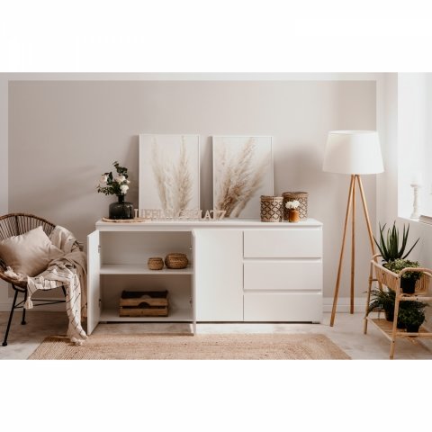 Příborník komoda bílá IMAGE 51A Akce, super cena, doprava zdarma Idea