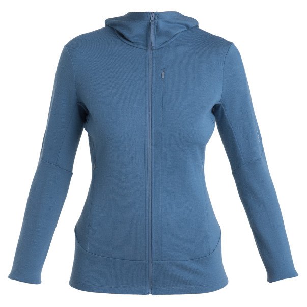 Dámská funkční mikina Icebreaker Women Merino 260 Quantum IV LS Zip Hoodie Velikost: L / Barva: modrá