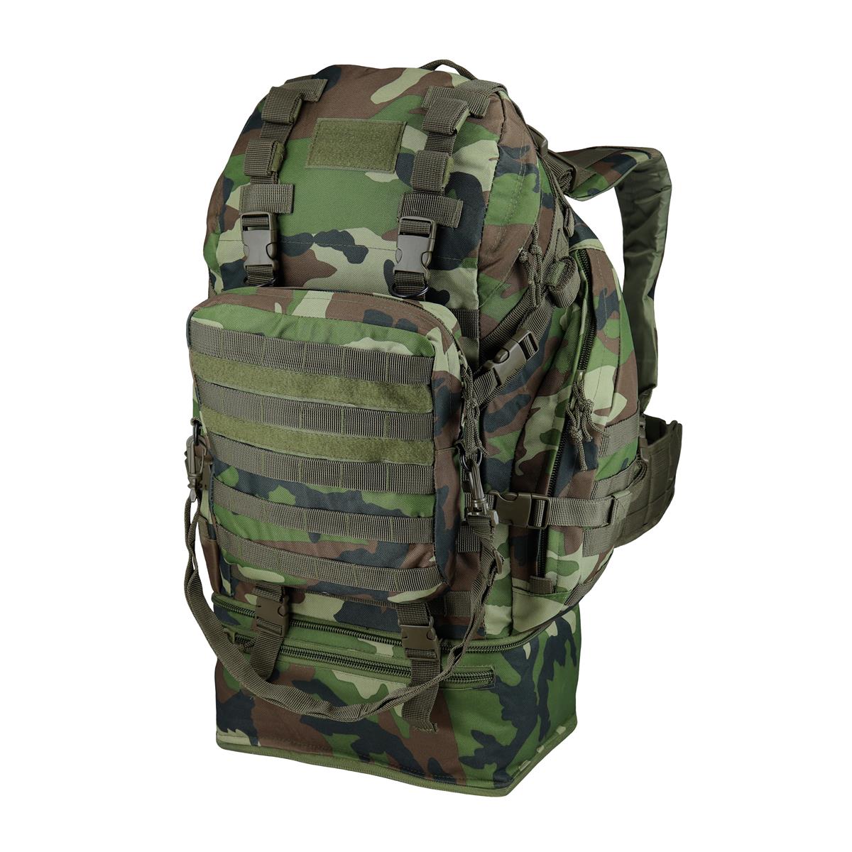 Batoh taktický Molle OVERLOAD 60l Woodland CMG
