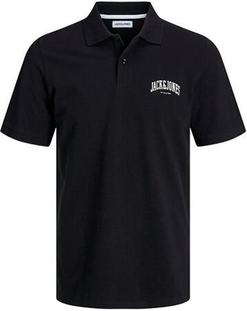 Jack&Jones Pánské polo triko JJEJOSH Standard Fit 12247387 Black S