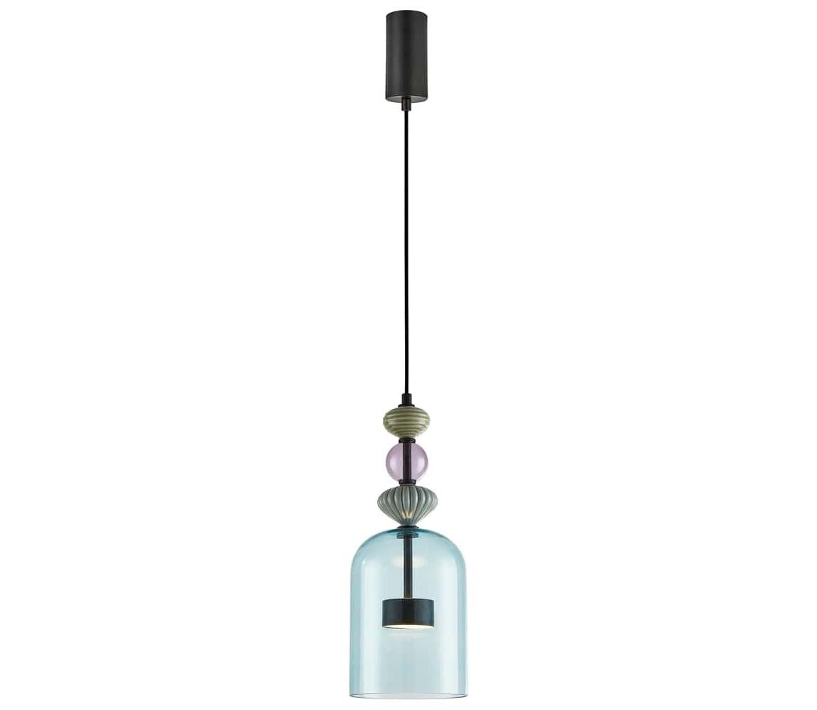 LED Lustr na lanku ARTE LED/12W/230V pr. 16 cm černá