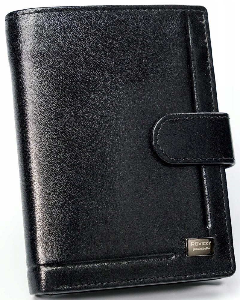 Rovicky Pánská kožená peněženka Jasocia černá One size