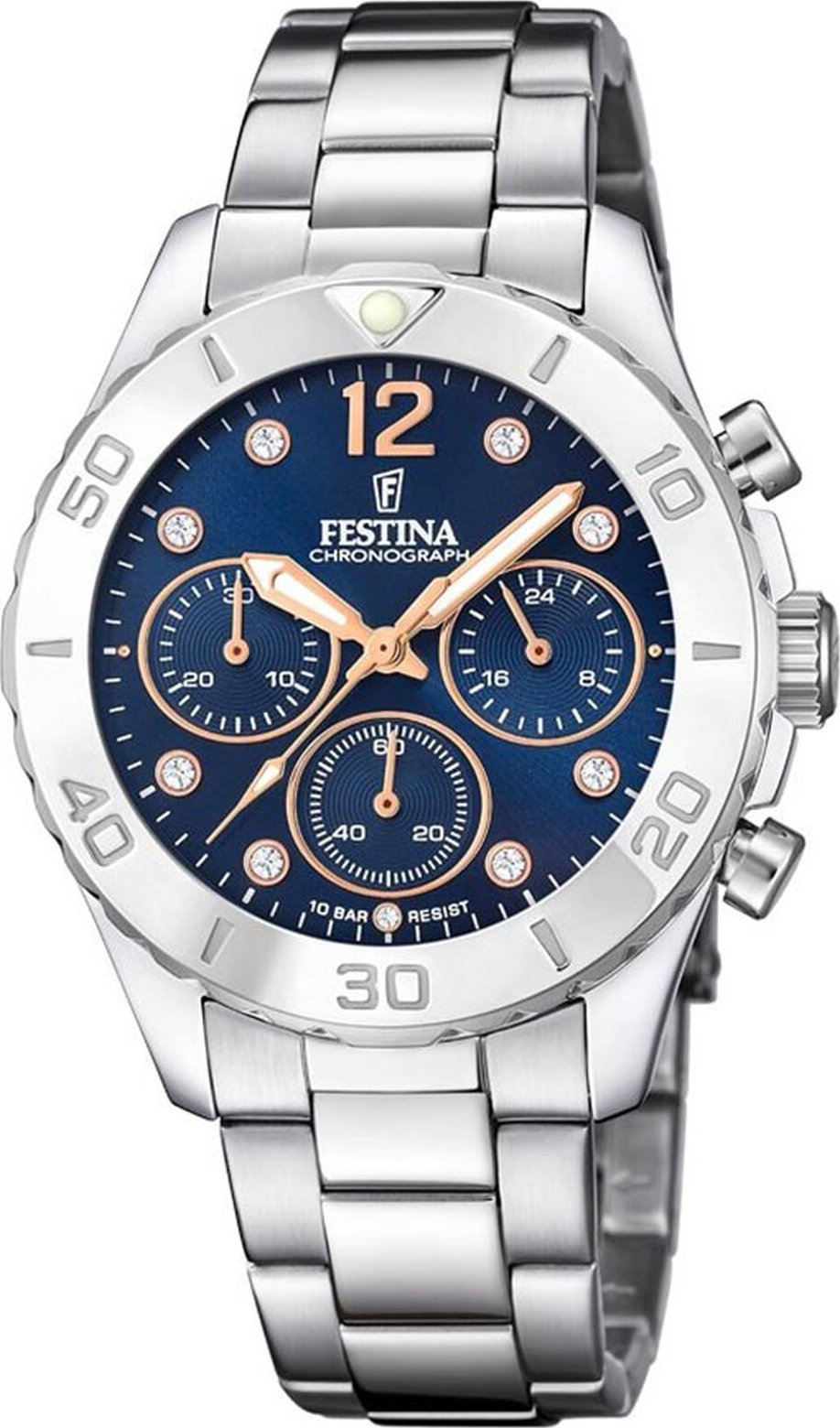 Hodinky Festina Boyfriend Chronograph F20603/3 Silver/Silver