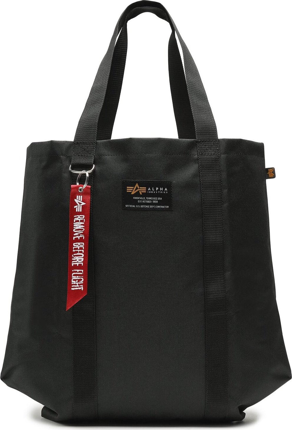 Kabelka Alpha Industries Label Shopping Bag 106943 Black 03