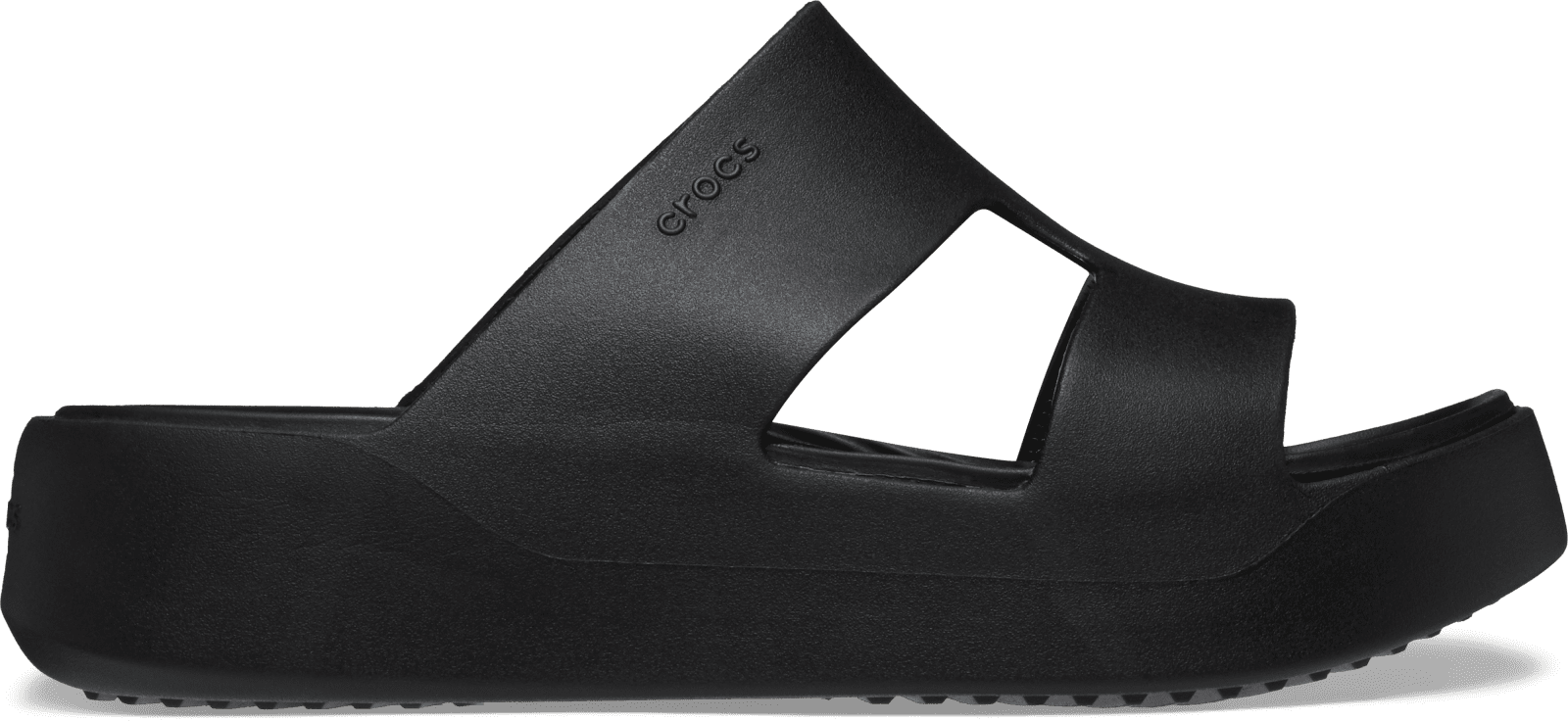 Dámské pantofle crocs classic platform h-strap černá 36-37