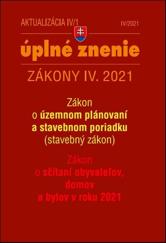 Aktualizácia IV/1 2021 Bývanie, stavebný zákon