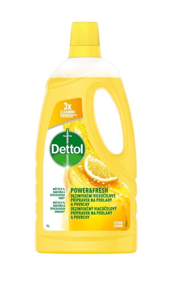 Dettol na podlahy a povrchy - citron 1 l