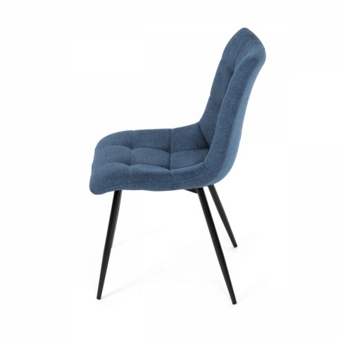 Židle jídelní, modrá látka, černé kovové nohy DCL-193 BLUE2 DCL-193 BLUE2 Autronic