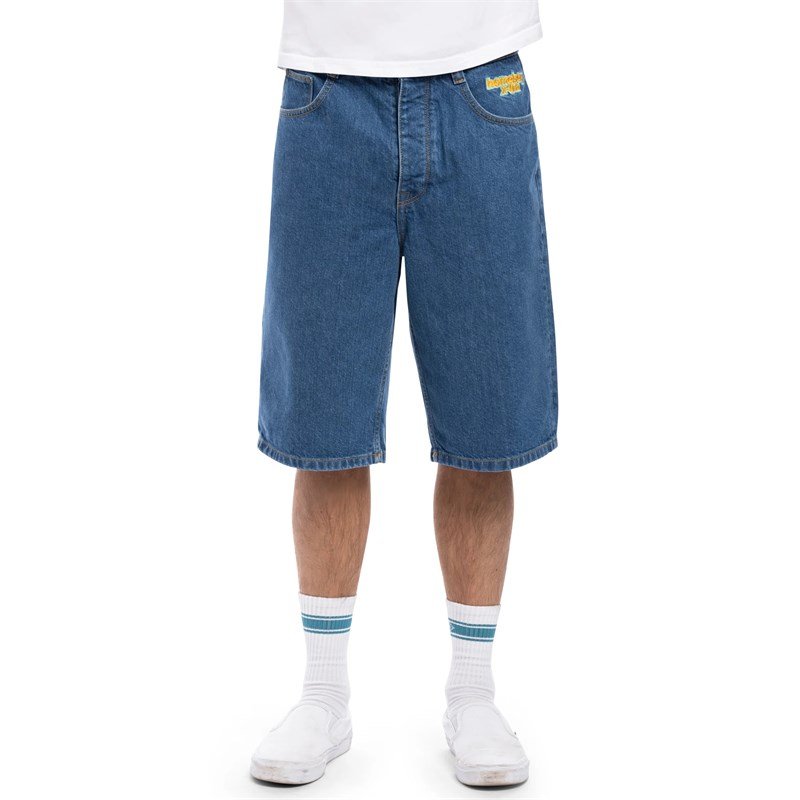 kraťasy HOMEBOY - x-tra Baggy Denim Shorts Washed Blue (WASHED BLUE-81)