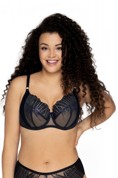 Ava Glam rock 1951 černá Podprsenka měkká 85C černá