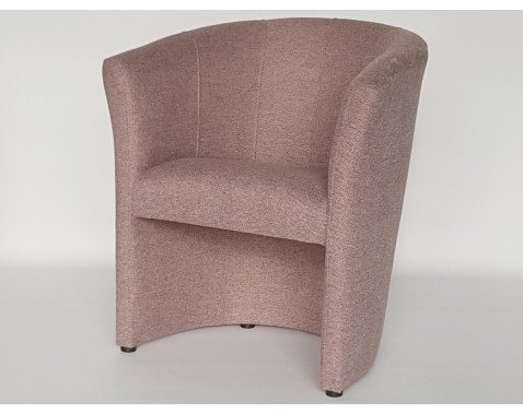Křeslo Boston, starorůžová látka