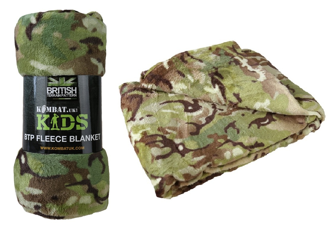 Dětská deka maskovací přikrývka BTP MultiCam Fleece mikrovlákno 150x100 cm Kombat® Tactical