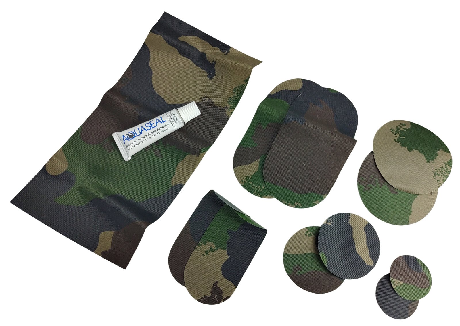 Lepící sada maskovací záplaty na opravu Gumotex Aquaseal® Maďarsko originál