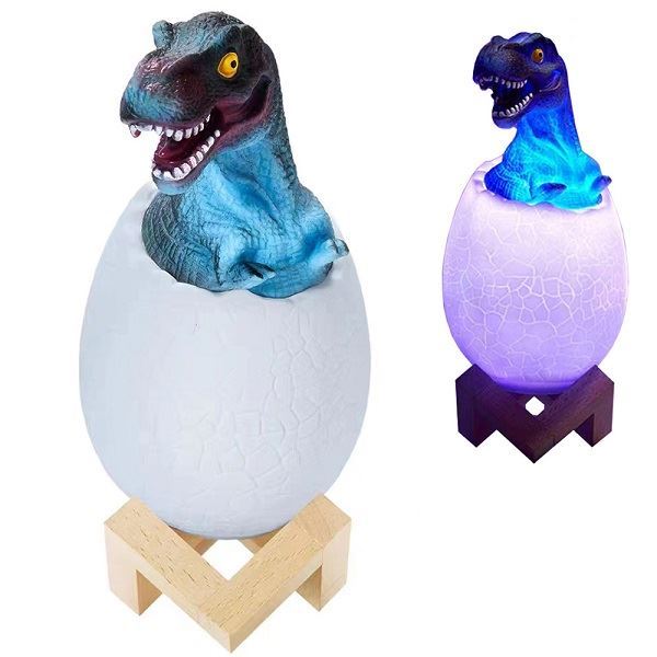Dinosauří vejce noční světlo RGB LED