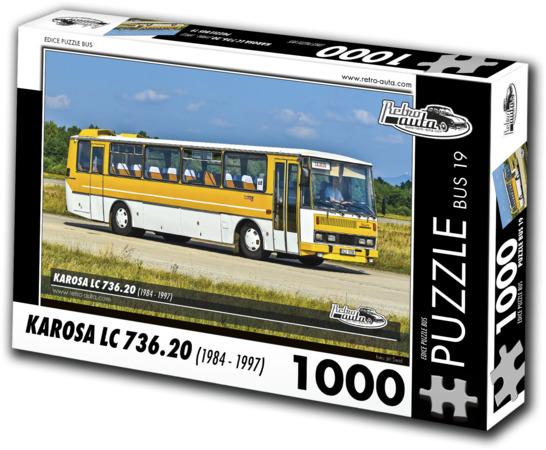 RETRO-AUTA Puzzle BUS č.19 KAROSA LC 736.20 (1984 - 1997) 1000 dílků