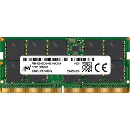 Micron - DDR5 - modul - 32 GB - SO-DIMM 262 pinů - 4800 MHz / PC5-38400 - CL40 - 1.1 V - bez vyrovnávací paměti - ECC, MTC20C2085S1TC48BR