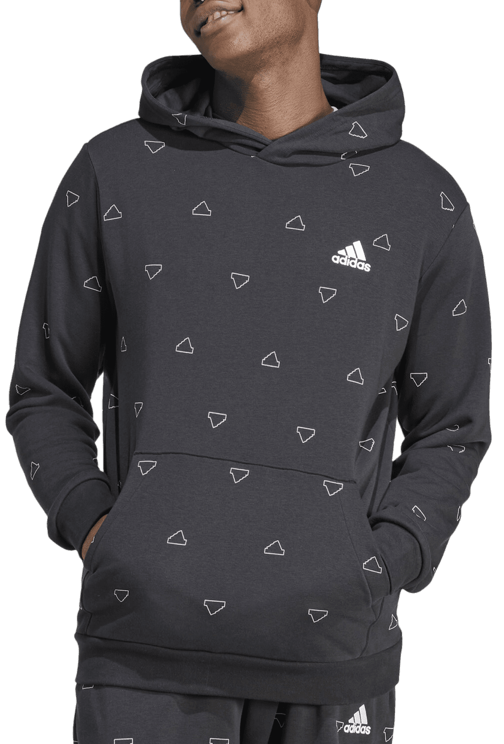 Mikina s kapucí adidas Sportswear Seasonal Essentials Monogram Graphic Hoodie