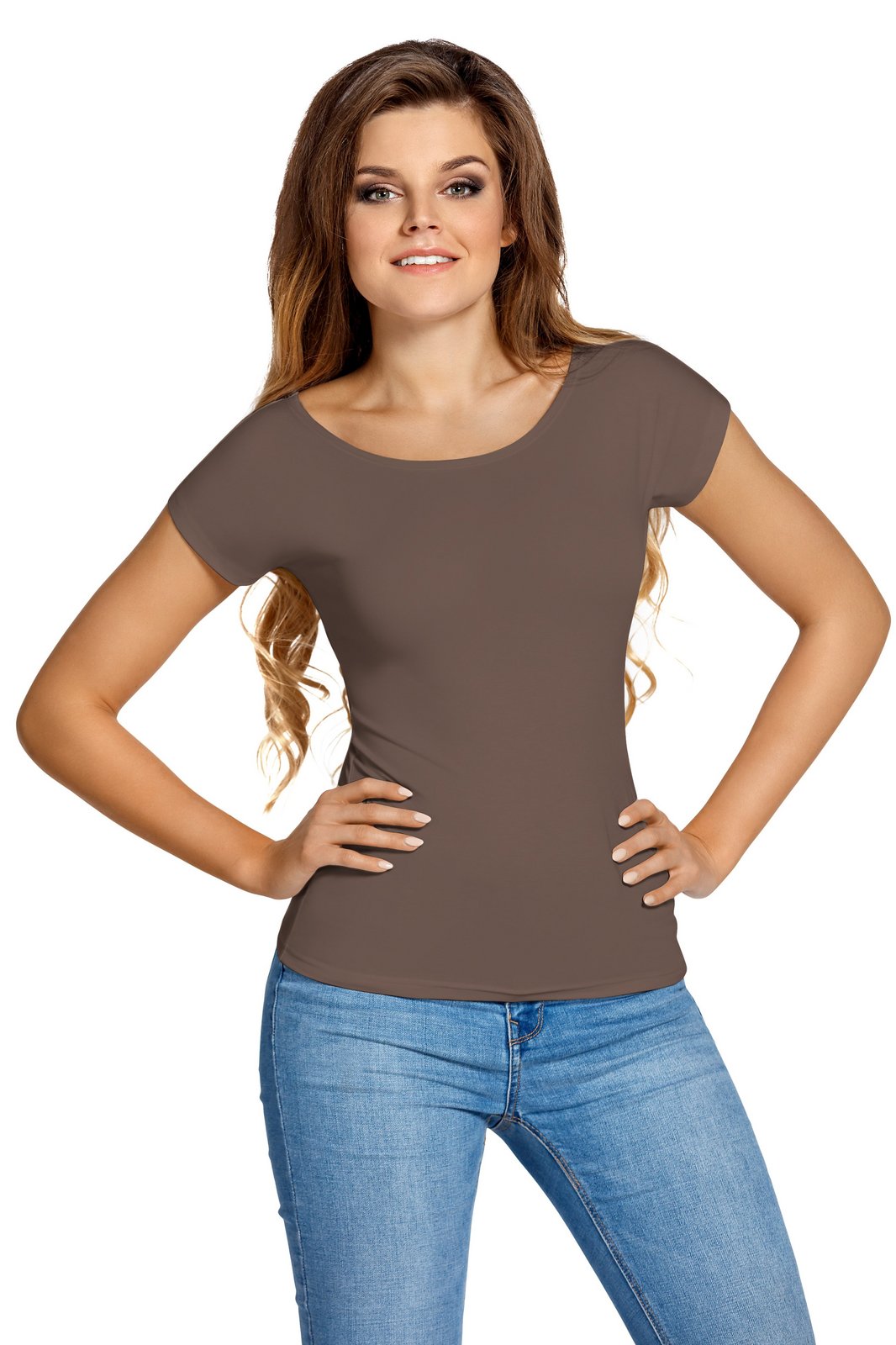 Babell Woman's Blouse Kiti Cocoa