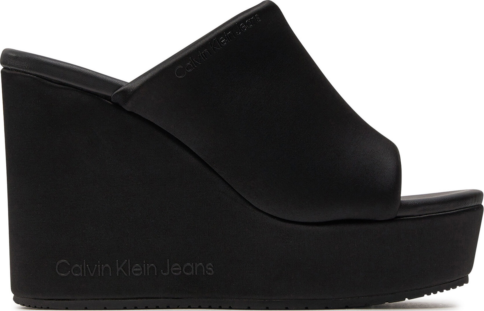 Nazouváky Calvin Klein Jeans Wedge Sandal Sat Nyl Dc YW0YW01359 Black BEH