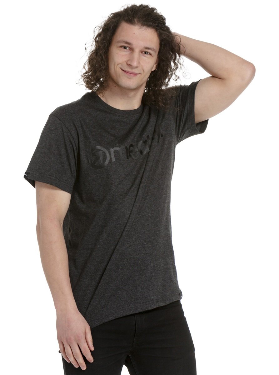 Pánské tričko meatfly mf logo tmavě šedá s