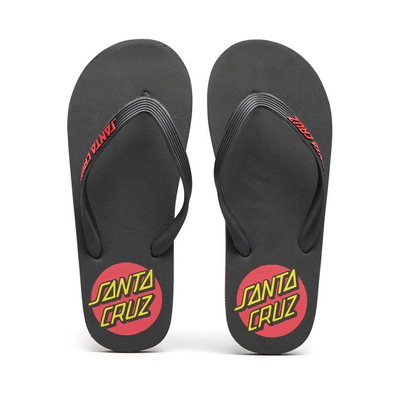 žabky SANTA CRUZ - Classic Dot Thong Black (BLACK) velikost: 9