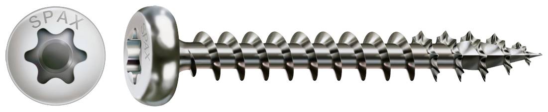 SPAX 0207000400353 šroub do dřeva 4 mm 35 mm T-STAR plus nerezová ocel A2 200 ks