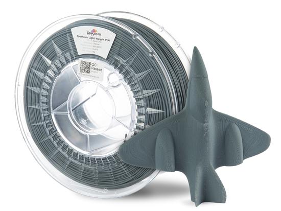 Tisková struna (filament) Spectrum Light Weight PLA 1.75mm DARK GREY 1kg, 81001