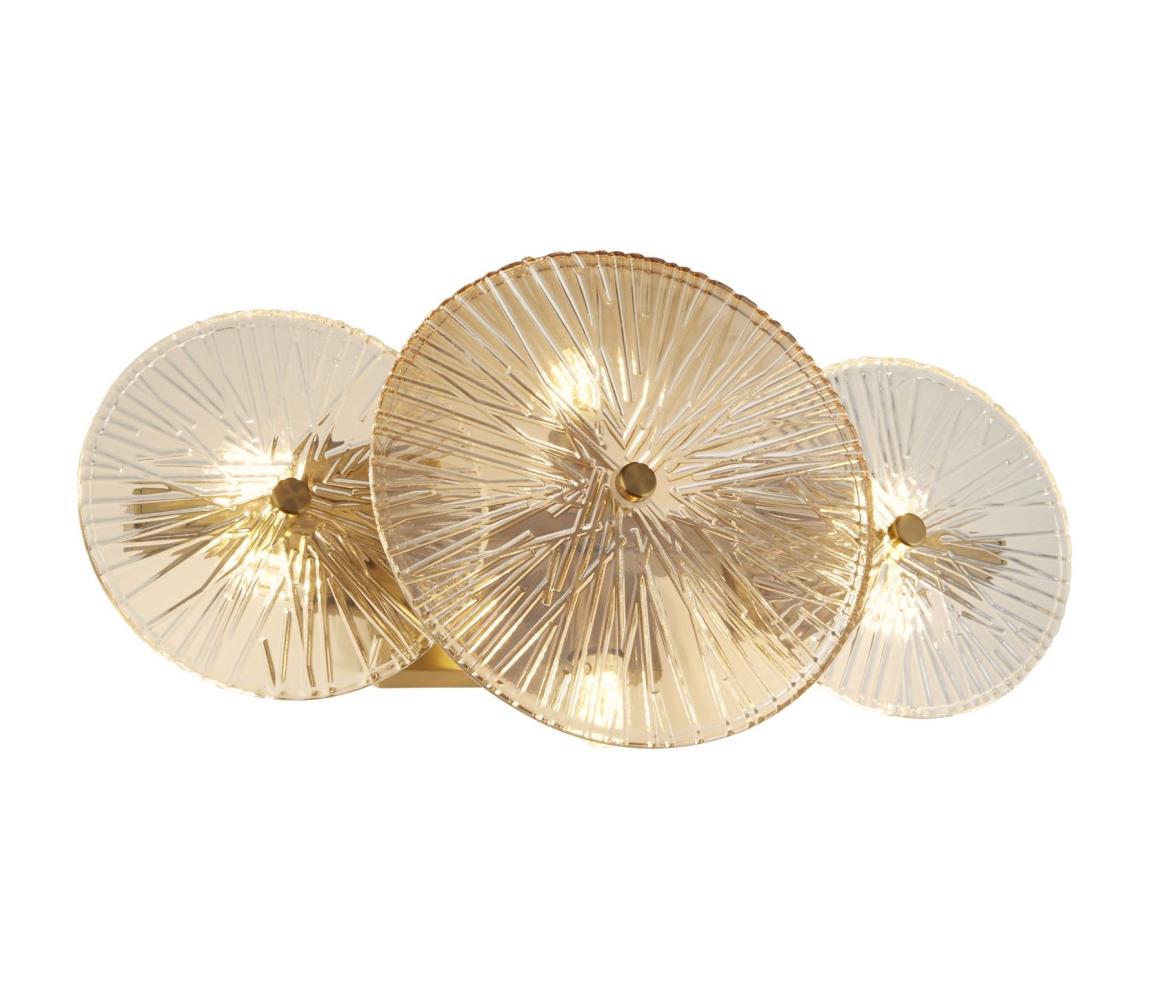 Searchlight Searchlight 88210-6BZ - Nástěnné svítidlo WAGON WHEEL 6xG9/33W/230V mosaz