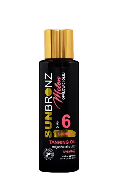 Vivaco Opalovací olej s rozjasňujícími glitry SPF 6 Melon SUNBRONZ 100 ml