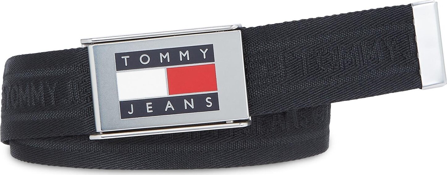 Pánský pásek Tommy Jeans Tjm Heritage Webbing 3.5 AM0AM12342 Black BDS