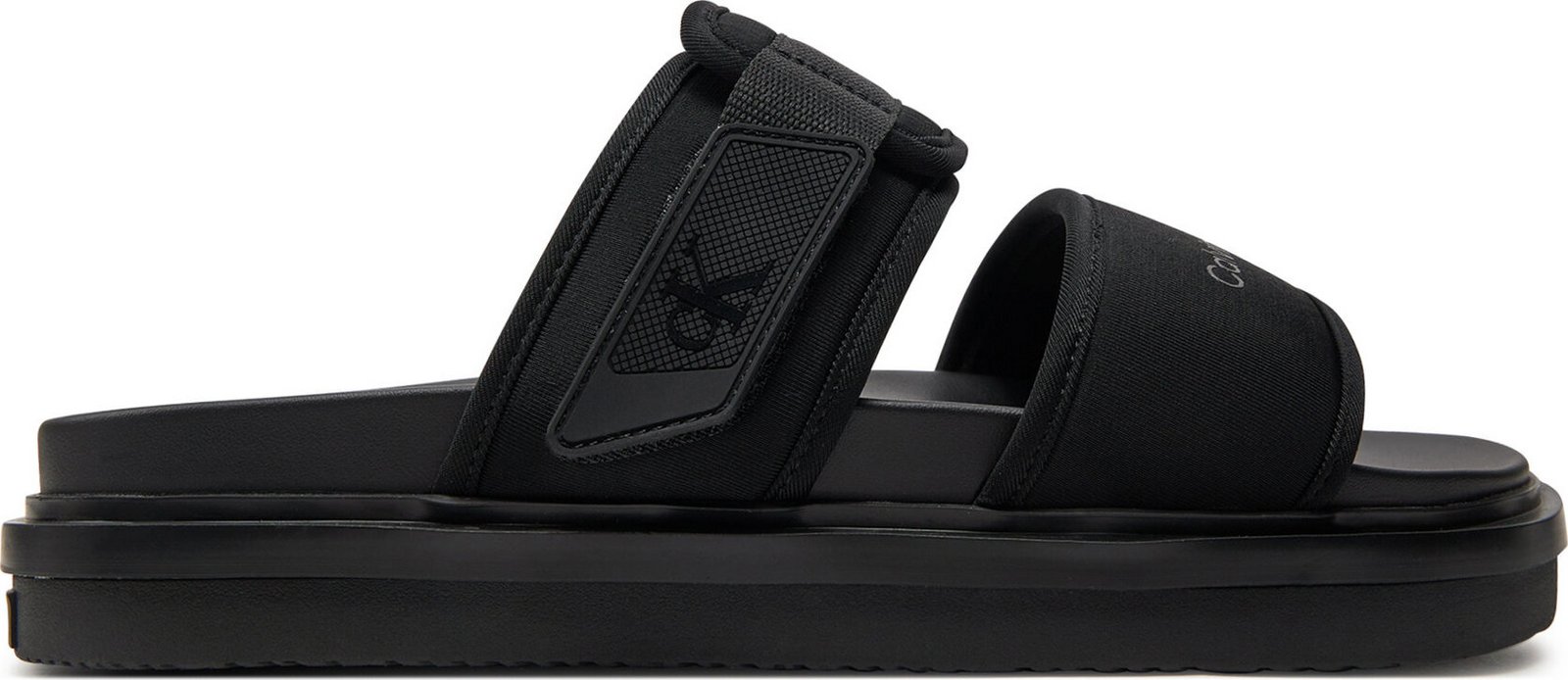 Nazouváky Calvin Klein Jeans Double Bar Sandal Wb In Br YM0YM00946 Triple Black 0GT