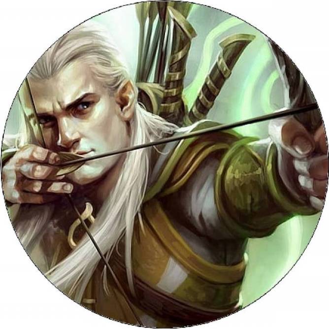 Jedlý papír Pán prstenů Legolas ilustrace 19,5 cm - Pictu Hap