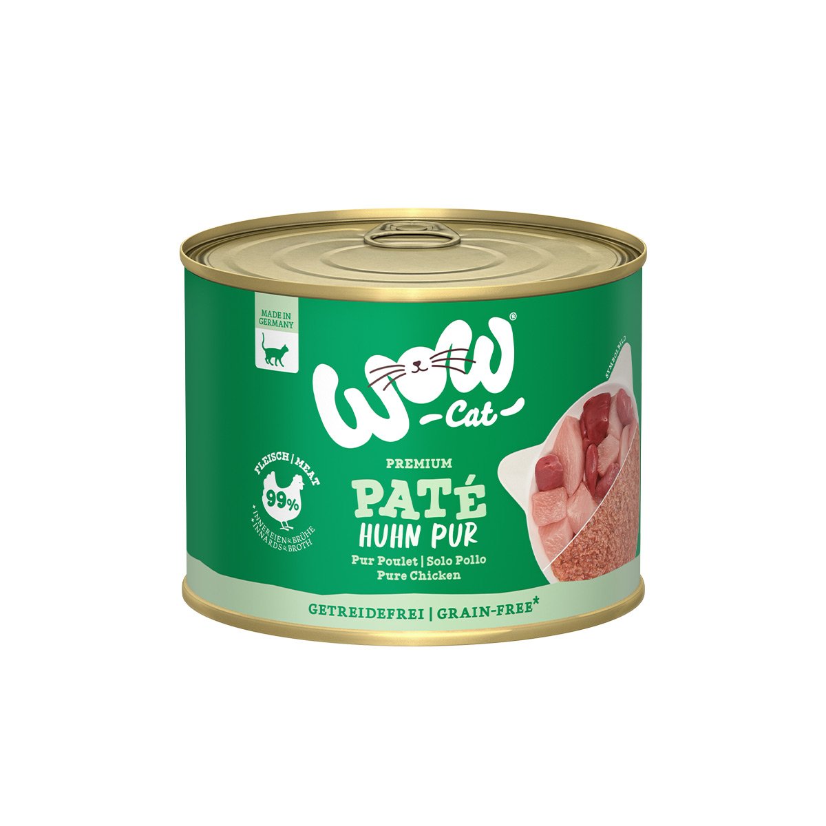 WOW CAT Adult čisté kuřecí maso 6× 200 g