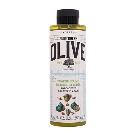 Korres Pure Greek Olive Shower Gel Sea Salt dámský sprchový gel s vůní mořské soli 250 ml pro ženy