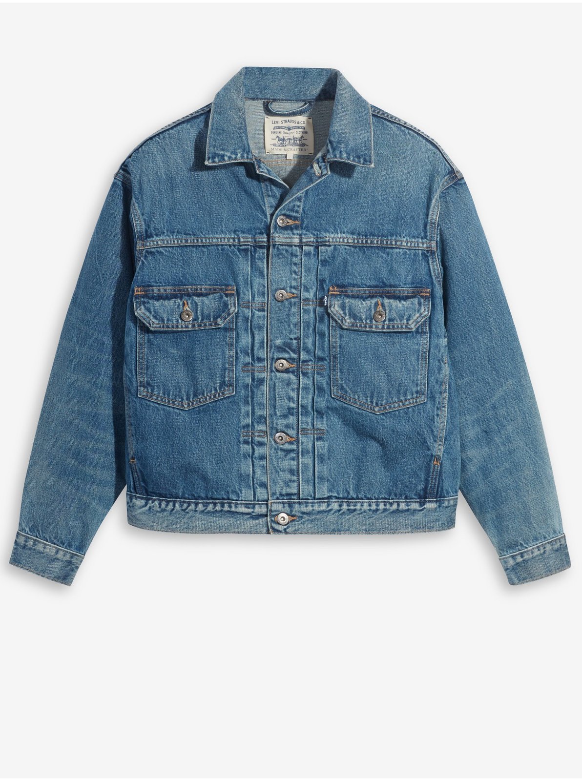 Levi's Modrá pánská džínová oversize bunda Levi's® - Pánské