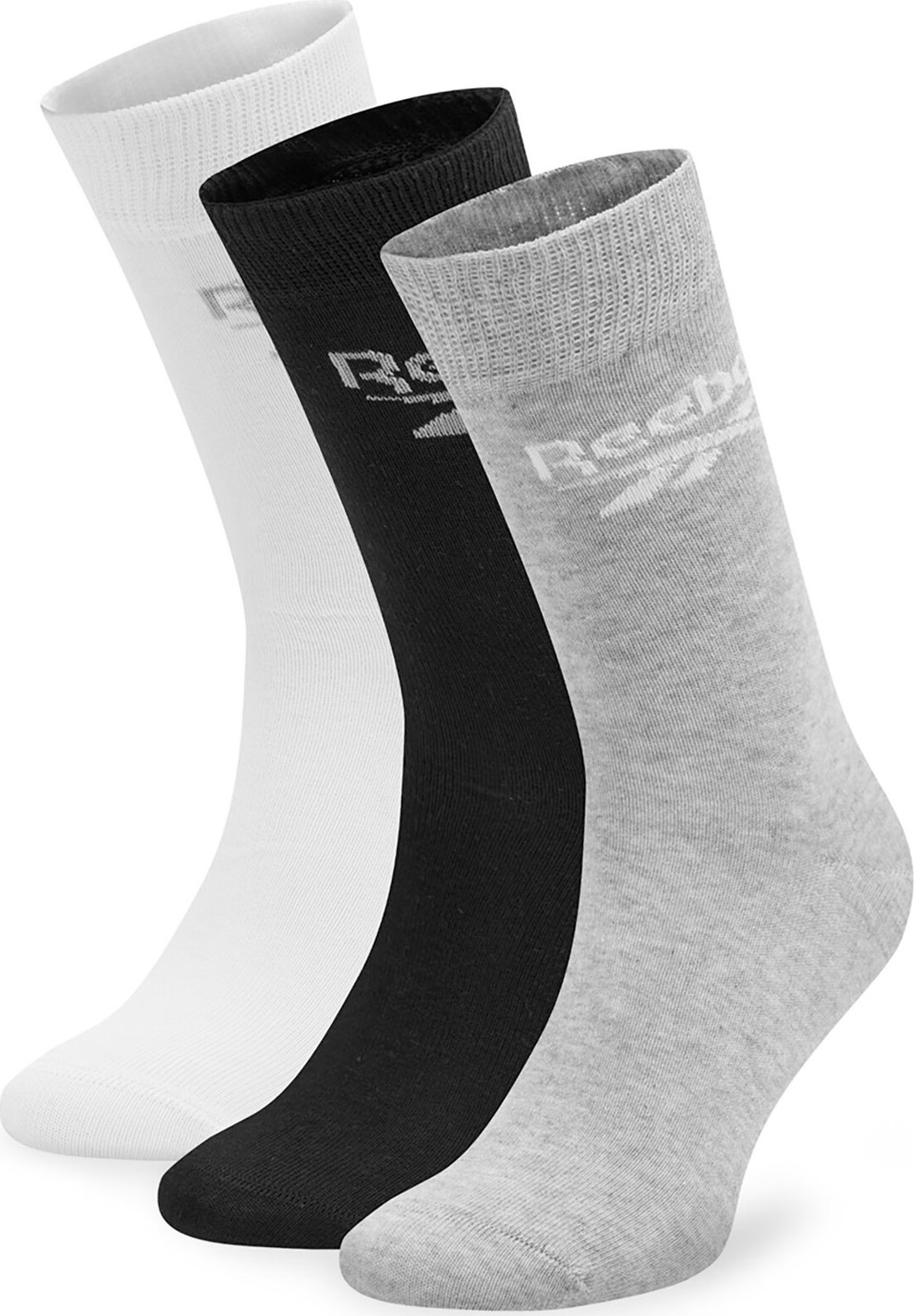 Sada 3 párů vysokých ponožek unisex Reebok R0367-SS24 (3-pack) Barevná