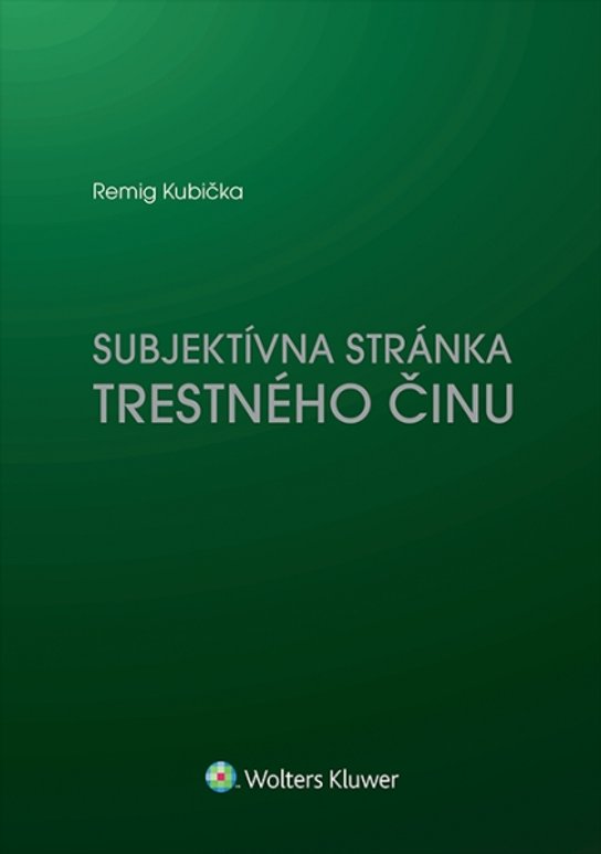 Subjektívna stránka trestného činu