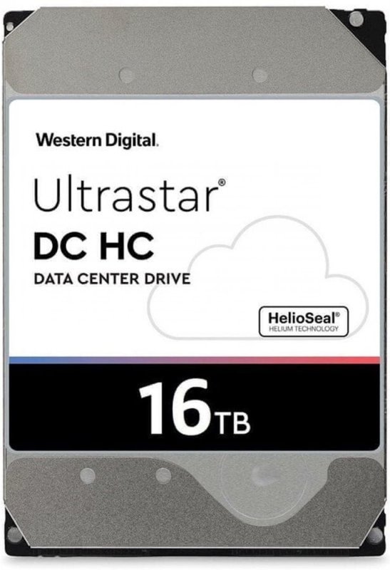 WD Ultrastar® HDD 16TB (WUH721816ALE6L4) DC HC5503.5in 26.1MM 512MB 7200RPM SATA ULTRA 512E SE NP3