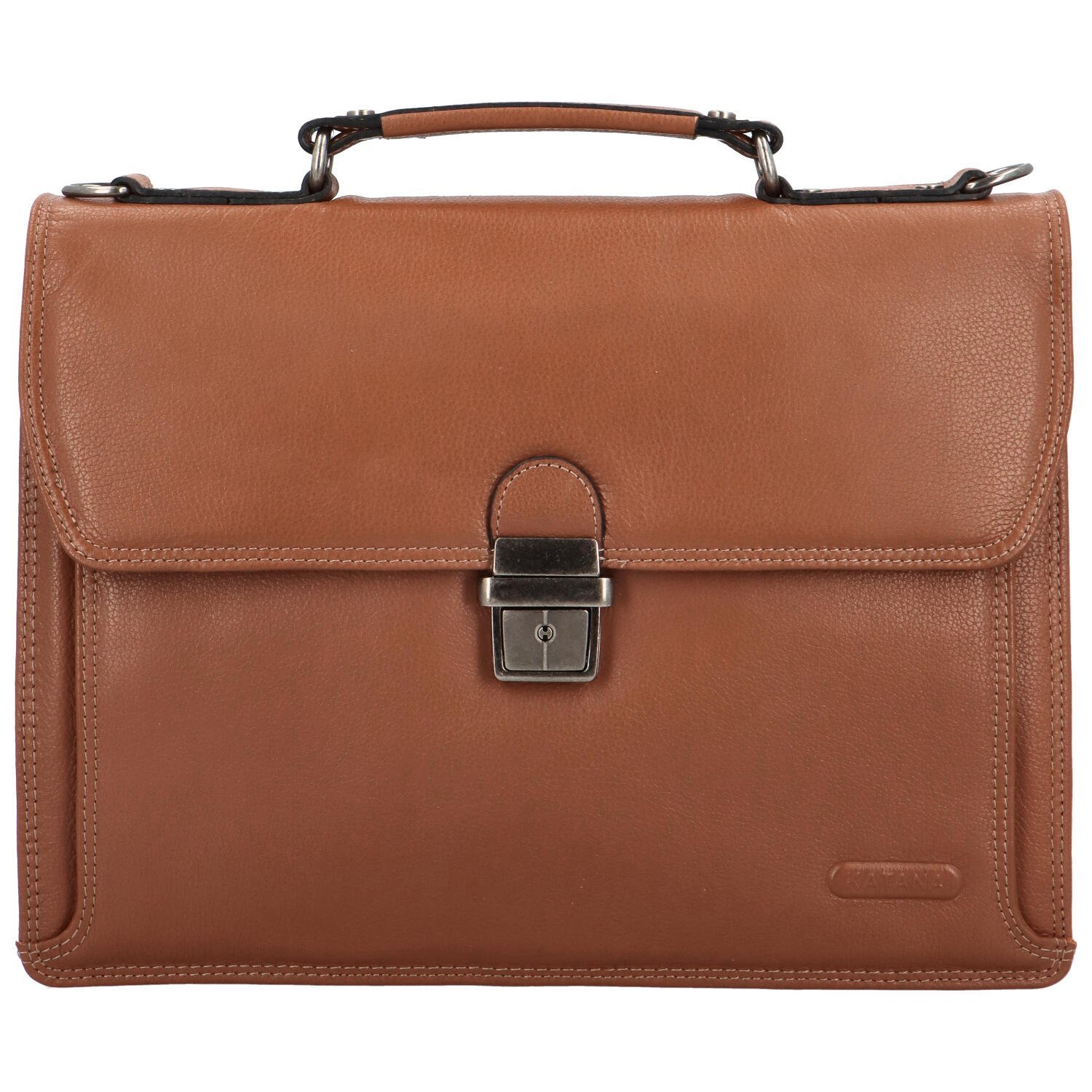 Stylová pánská aktovka Katana Jailed, hnědá