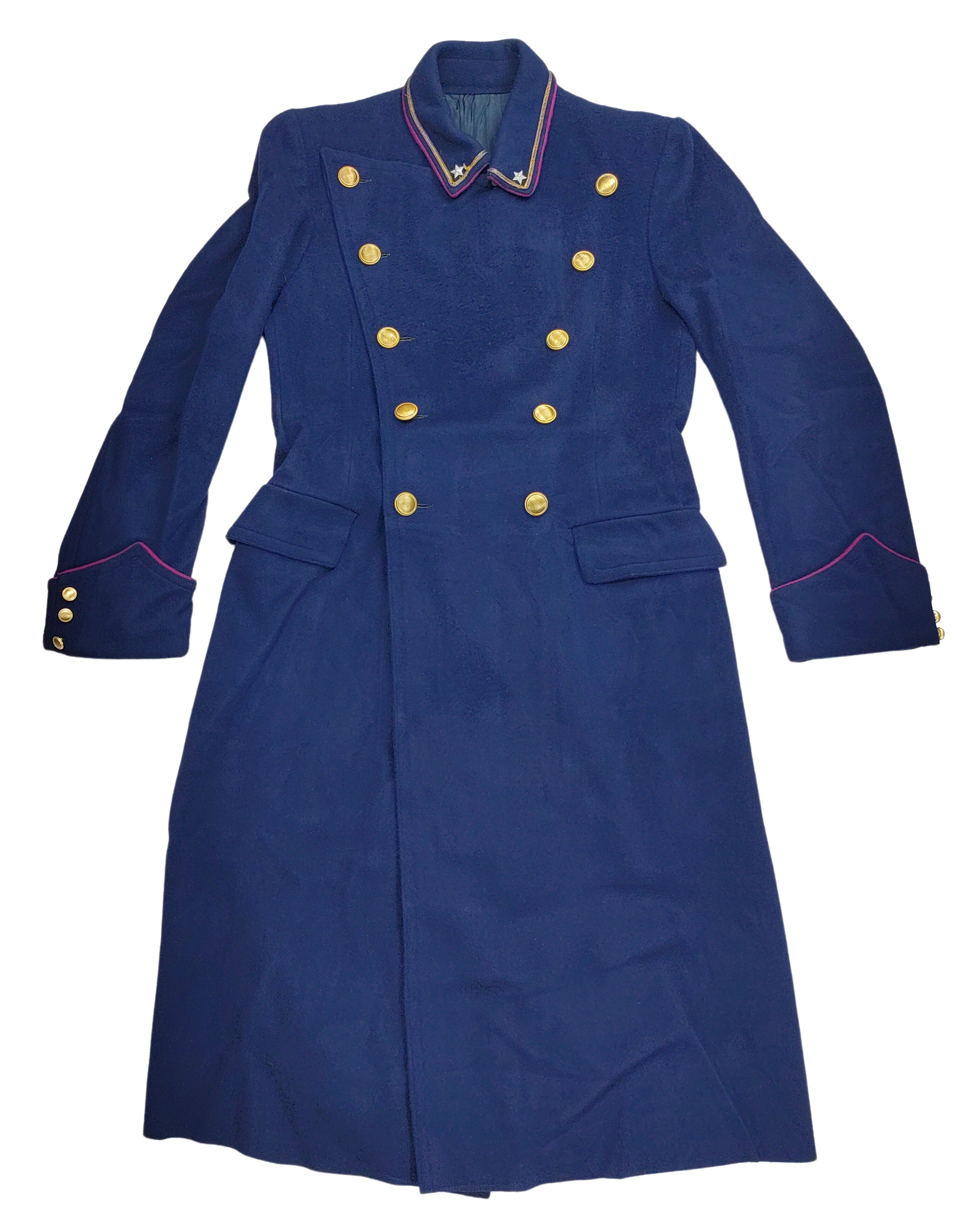 Kabát dvouřadý modrý Karabiniéři z Modeny Itálie originál použitý Velikost: 52