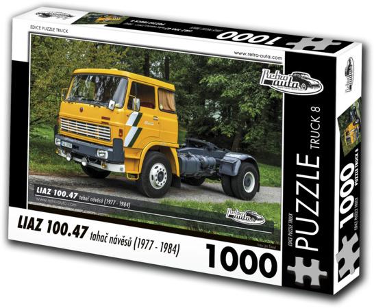 RETRO-AUTA Puzzle TRUCK č.8 Liaz 100.47 tahač návěsů (1977-1984) 1000 dílků