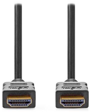 NEDIS High Speed HDMI kabel s ethernetem/ 4K/ zlacené konektory HDMI-HDMI/ černý/ bulk/ 5m, CVGL34000BK50