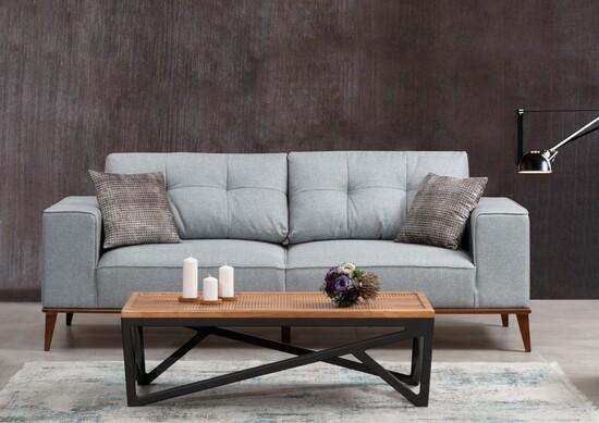 Atelier del Sofa 3-Seat Sofa-Bed Montana 3 Seater Grey