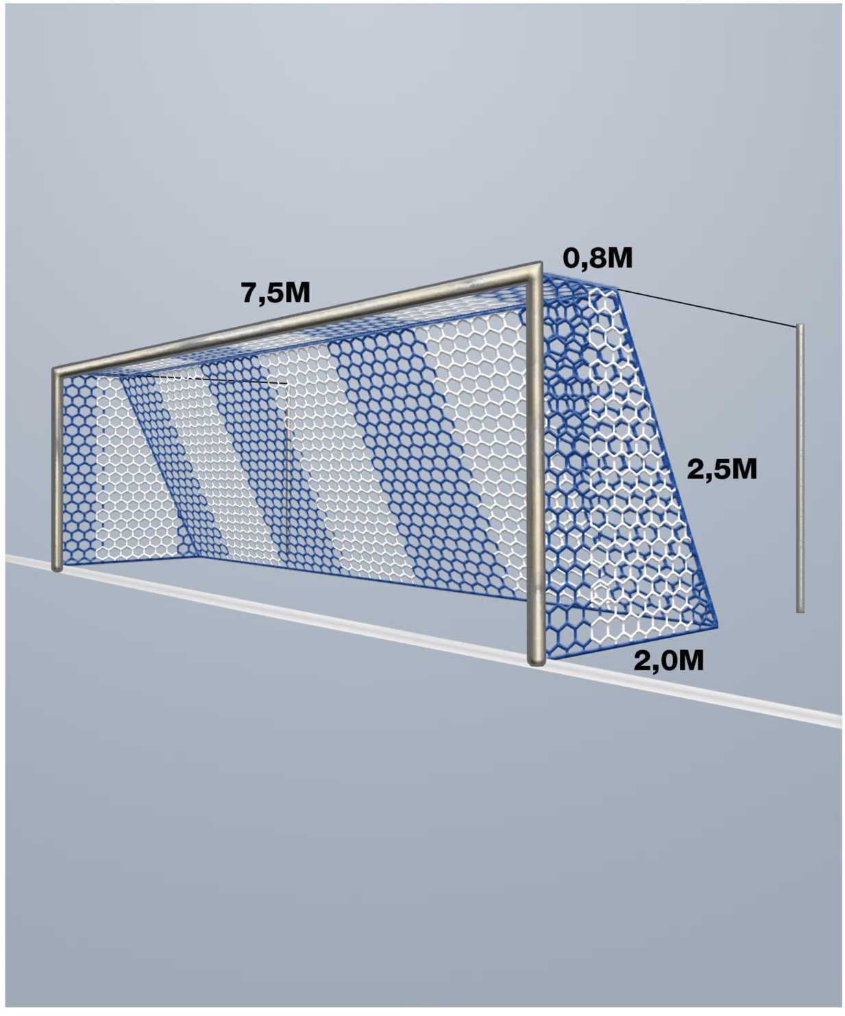 Síť Cawila Cawila Tornetz 4MM HEX120 7,5x2,5m 0,8x2m