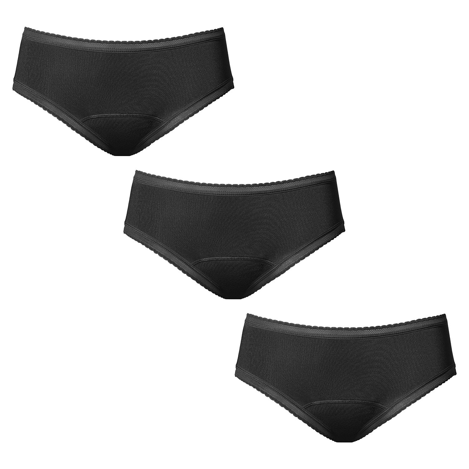 3PACK Menstruační kalhotky Love Luna Bikini (LOVE203) XL