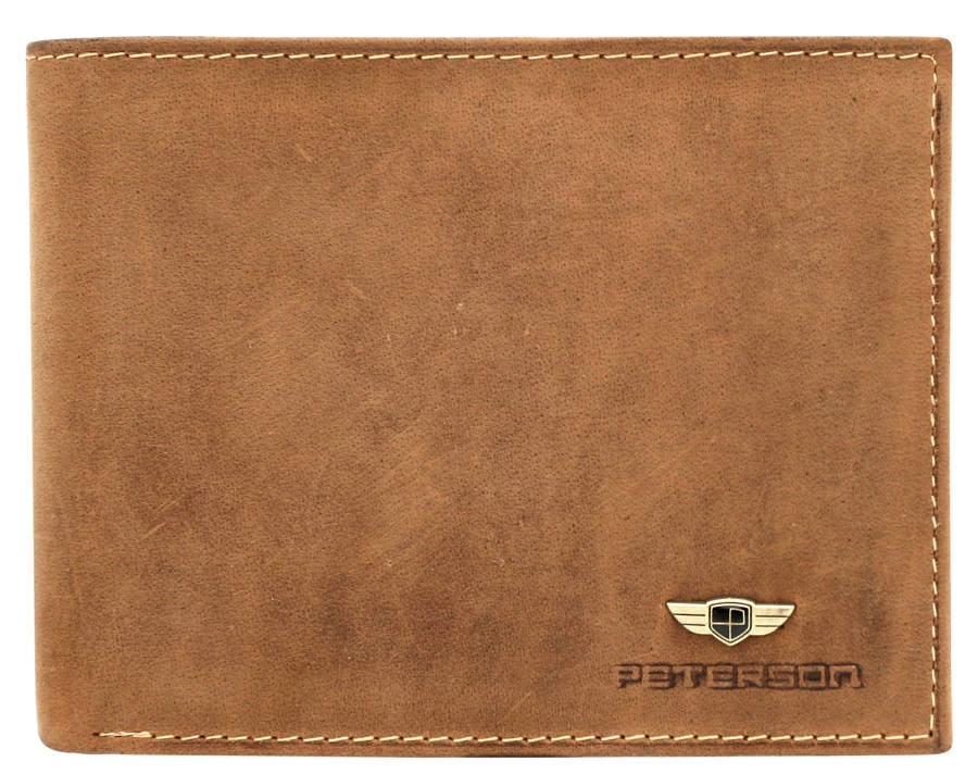 Peterson Pánská kožená peněženka Knom béžová One size